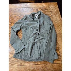 Prairie Underground sage  green button up jacket sz Small